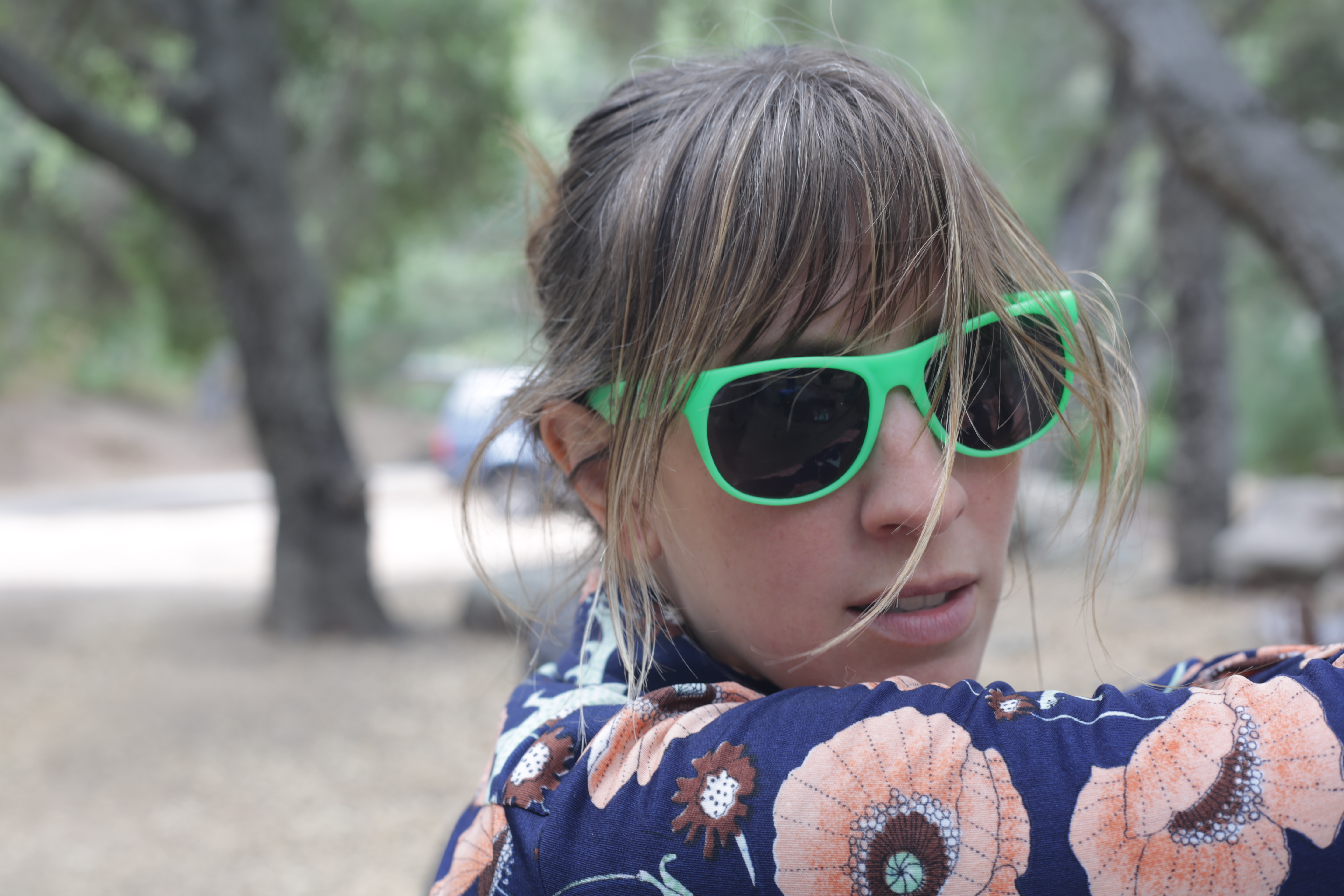photo of mariah with green glasses